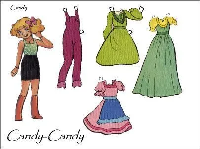 PEQUES Y PECAS...: CANDY,CANDY RECORTABLE.