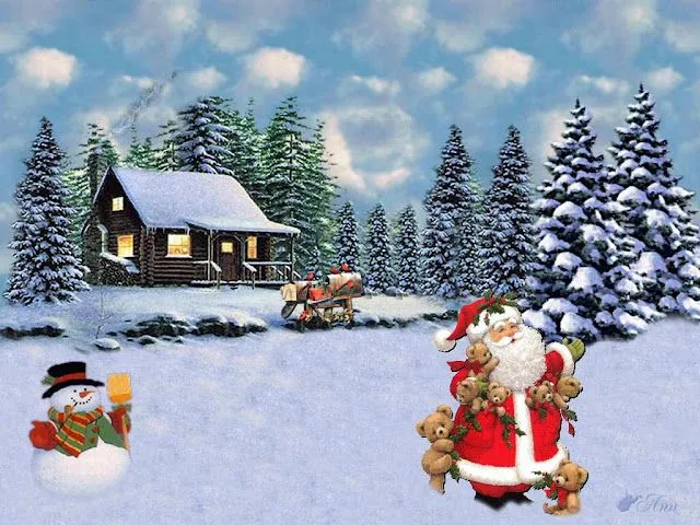 PEQUES Y PECAS...: FONDOS NAVIDEÑOS.