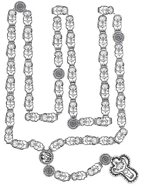 PEQUES Y PECAS...: ROSARIO INDIGENA PARA COLOREAR: PEQUES Y PECAS...: ROSARIO INDIGENA PARA COLOREAR: