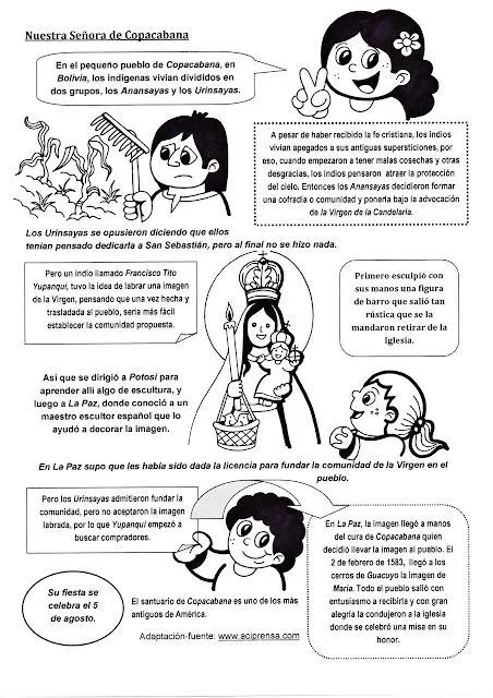 PEQUES Y PECAS...: NUESTRA SEÑORA DE COPACABANA. PEQUES Y PECAS...: NUESTRA SEÑORA DE COPACABANA.