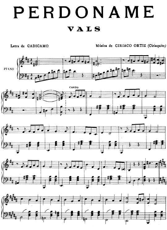 Perdoname. Vals Perdoname. Vals