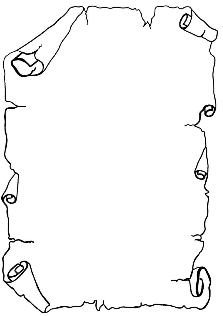 Immagini di pergamene da stampare - Disegni da colorare - IMAGIXS Immagini di pergamene da stampare - Disegni da colorare - IMAGIXS