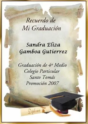 PERGAMINO PARA GRADUACION - Imagui