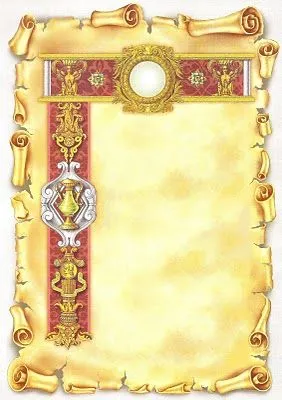 Pergaminos en blanco para llenar - Imagui