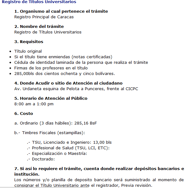 EL PERICO AMARILLO: TRAMITES: REGISTRO DE TITULOS UNIVERSITARIOS EL PERICO AMARILLO: TRAMITES: REGISTRO DE TITULOS UNIVERSITARIOS