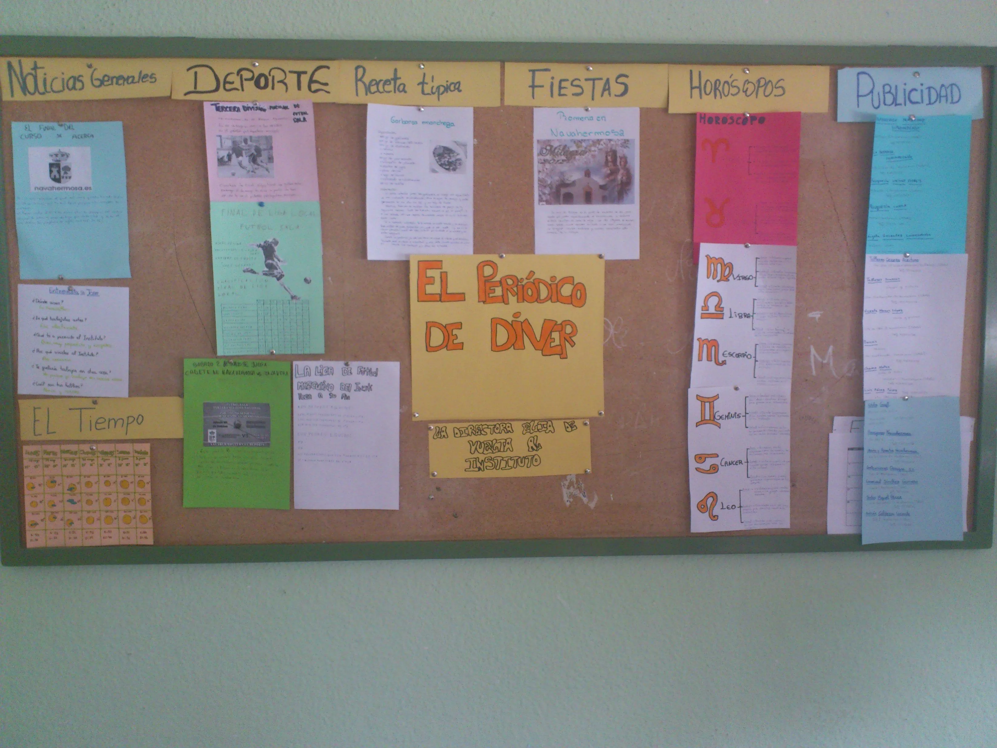 Periódico mural de los alumnos de Diversificación. | El Telegrajo Periódico mural de los alumnos de Diversificación. | El Telegrajo