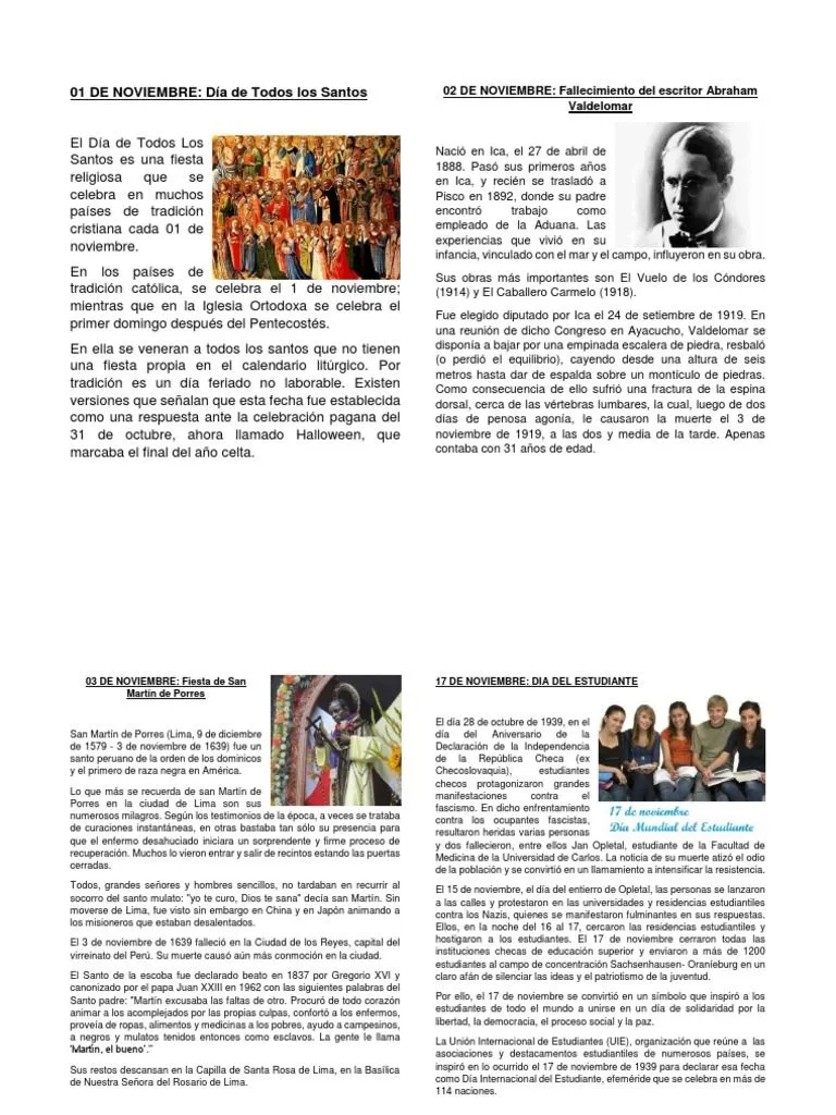 Periódico Mural Del Mes de Noviembre | PDF | Religión y creencia Periódico Mural Del Mes de Noviembre | PDF | Religión y creencia