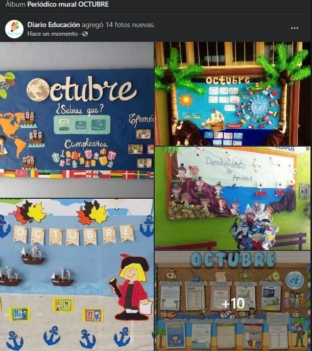 Periódico mural mes de octubre | Diario Educación