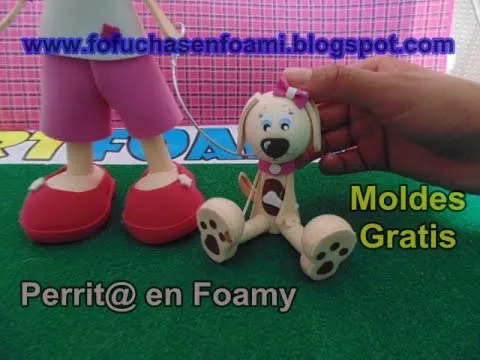 COMO HACER PERRITO EN FOAMI O GOMAEVA CON MOLDES ARTFOAMICOL - YouTube