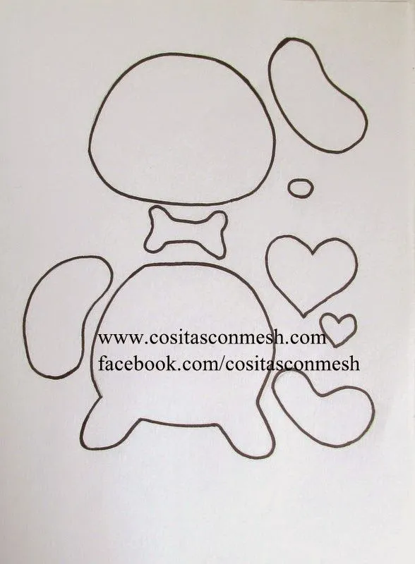 Perrito porta dulces para día de la amistad ~ cositasconmesh Perrito porta dulces para día de la amistad ~ cositasconmesh