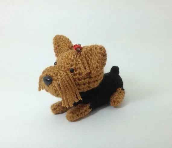 Perrito Yorkshire Terrier perro Amigurumi Crochet de por Inugurumi Perrito Yorkshire Terrier perro Amigurumi Crochet de por Inugurumi