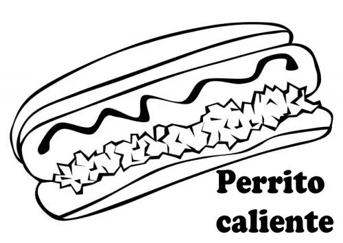 PERRITOS CALIENTES PARA COLOREAR | Dibujos para colorear PERRITOS CALIENTES PARA COLOREAR | Dibujos para colorear