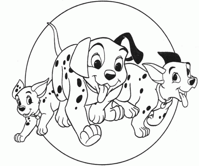 Dibujos animados para colorear: Dalmatas para colorear Dibujos animados para colorear: Dalmatas para colorear
