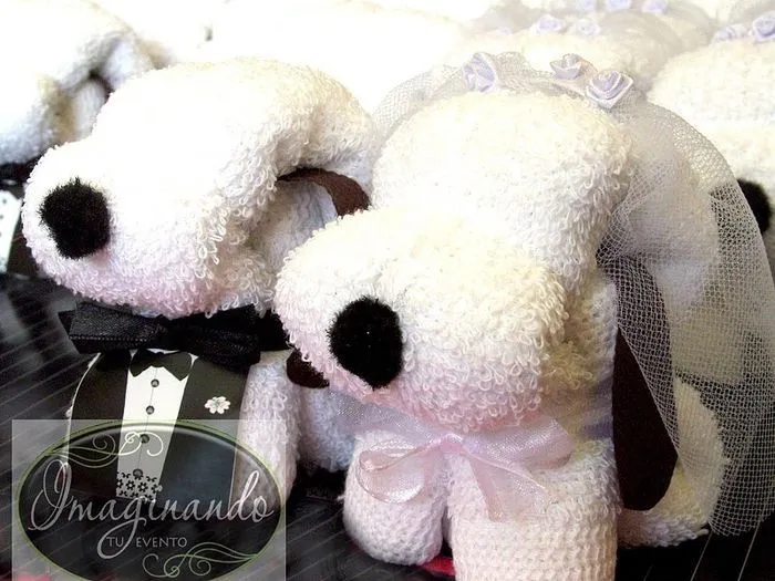 Perritos de toalla - Foro Manualidades para bodas - bodas.com.mx Perritos de toalla - Foro Manualidades para bodas - bodas.com.mx
