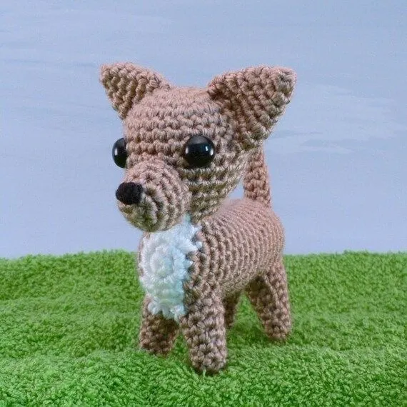 Perro amigurumi AmiDogs Chihuahua PDF CROCHET patrón por PlanetJune Perro amigurumi AmiDogs Chihuahua PDF CROCHET patrón por PlanetJune
