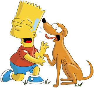 El perro de Bart Simpson