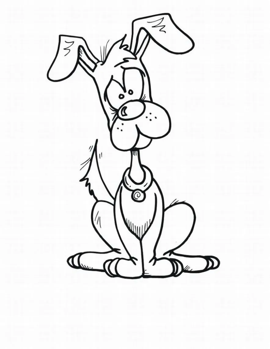 Dibujo de Perro para colorear. Dibujos infantiles de Perro. Colorear ... Dibujo de Perro para colorear. Dibujos infantiles de Perro. Colorear ...