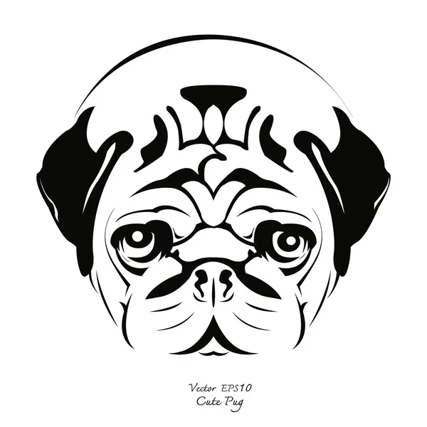Perro pug blanco y negro — Vector stock © jesadaphorn #29545547 Perro pug blanco y negro — Vector stock © jesadaphorn #29545547