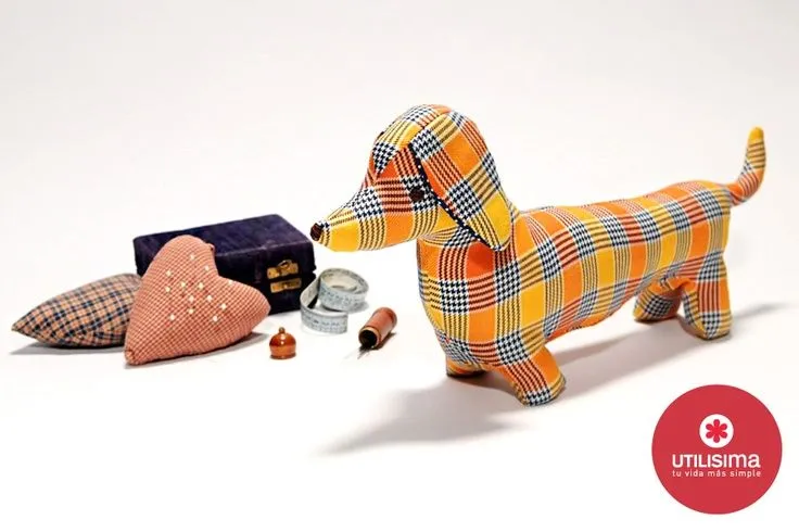 Perro de tela, por Romina Lamarque. http://www.utilisima.com ...