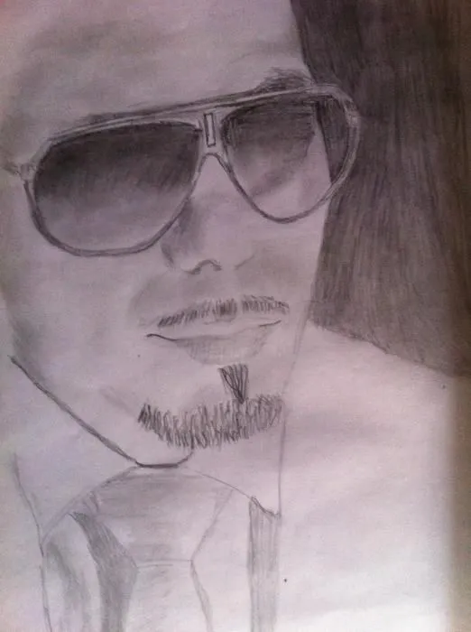 Pitbull a lapiz - Imagui