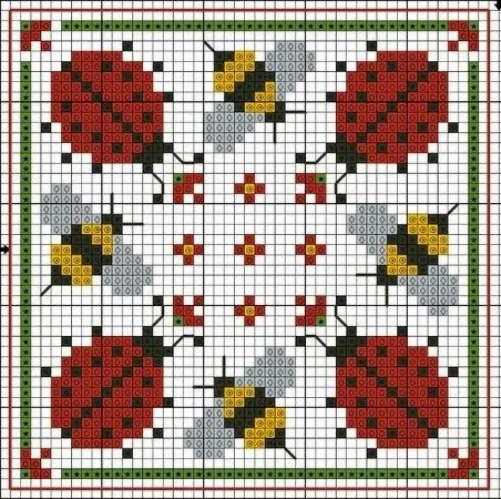punto de cruz mariposas | Aprender manualidades es facilisimo.com punto de cruz mariposas | Aprender manualidades es facilisimo.com