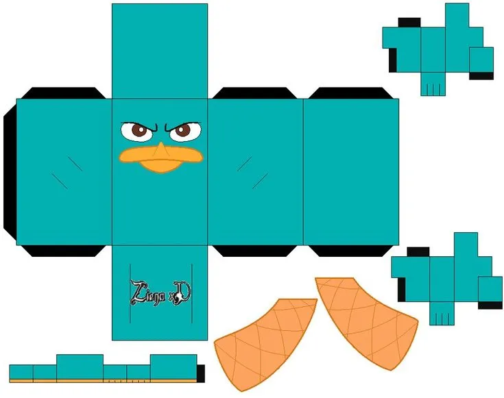 Perry (Phineas and Ferb) by zienaxd on DeviantArt | Paper toys template, Paper toy disney, Paper doll template Perry (Phineas and Ferb) by zienaxd on DeviantArt | Paper toys template, Paper toy disney, Paper doll template