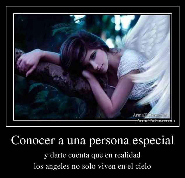 Conocer a una persona especial