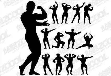 Persona de fitness Acción silueta del vector Vector de deporte ... Persona de fitness Acción silueta del vector Vector de deporte ...