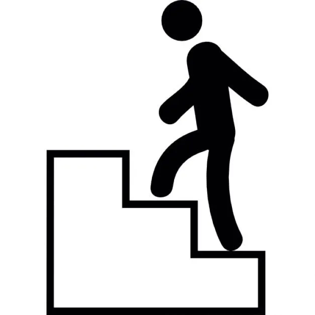 Persona subiendo por una escalera | Descargar Iconos gratis