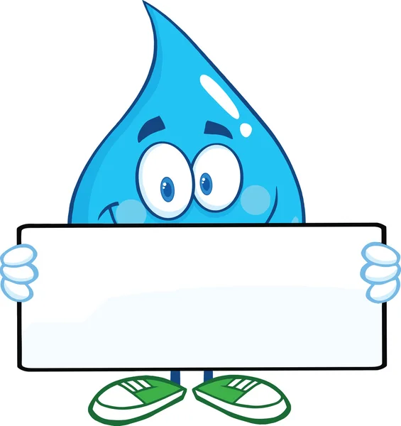personaje de dibujos animados de gota de agua sosteniendo una ... personaje de dibujos animados de gota de agua sosteniendo una ...