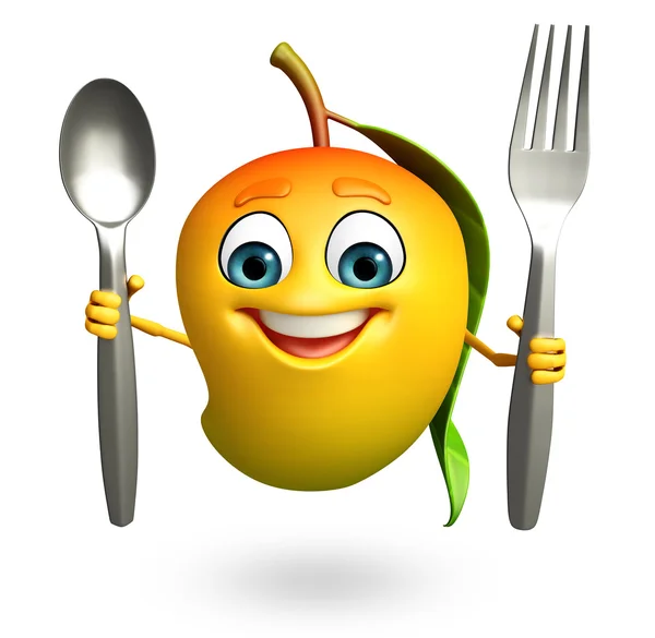 Personaje de dibujos animados de mango — Foto stock © pixdesign123 ...