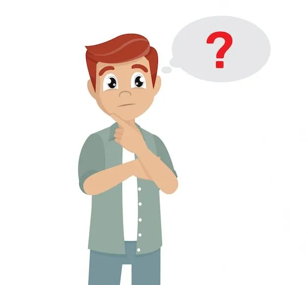 Personaje de dibujos animados plantea, hombre pensando. icono de signo de interrogación en globo | Vector Premium Personaje de dibujos animados plantea, hombre pensando. icono de signo de interrogación en globo | Vector Premium