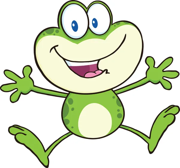 personaje de mascota de dibujos animados lindo rana saltando ... personaje de mascota de dibujos animados lindo rana saltando ...