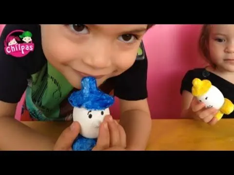 Personajes con cascarones de huevo - YouTube Personajes con cascarones de huevo - YouTube