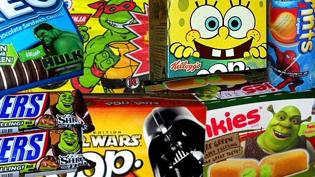 Personajes de dibujos animados invitan a los niños a consumir ... Personajes de dibujos animados invitan a los niños a consumir ...