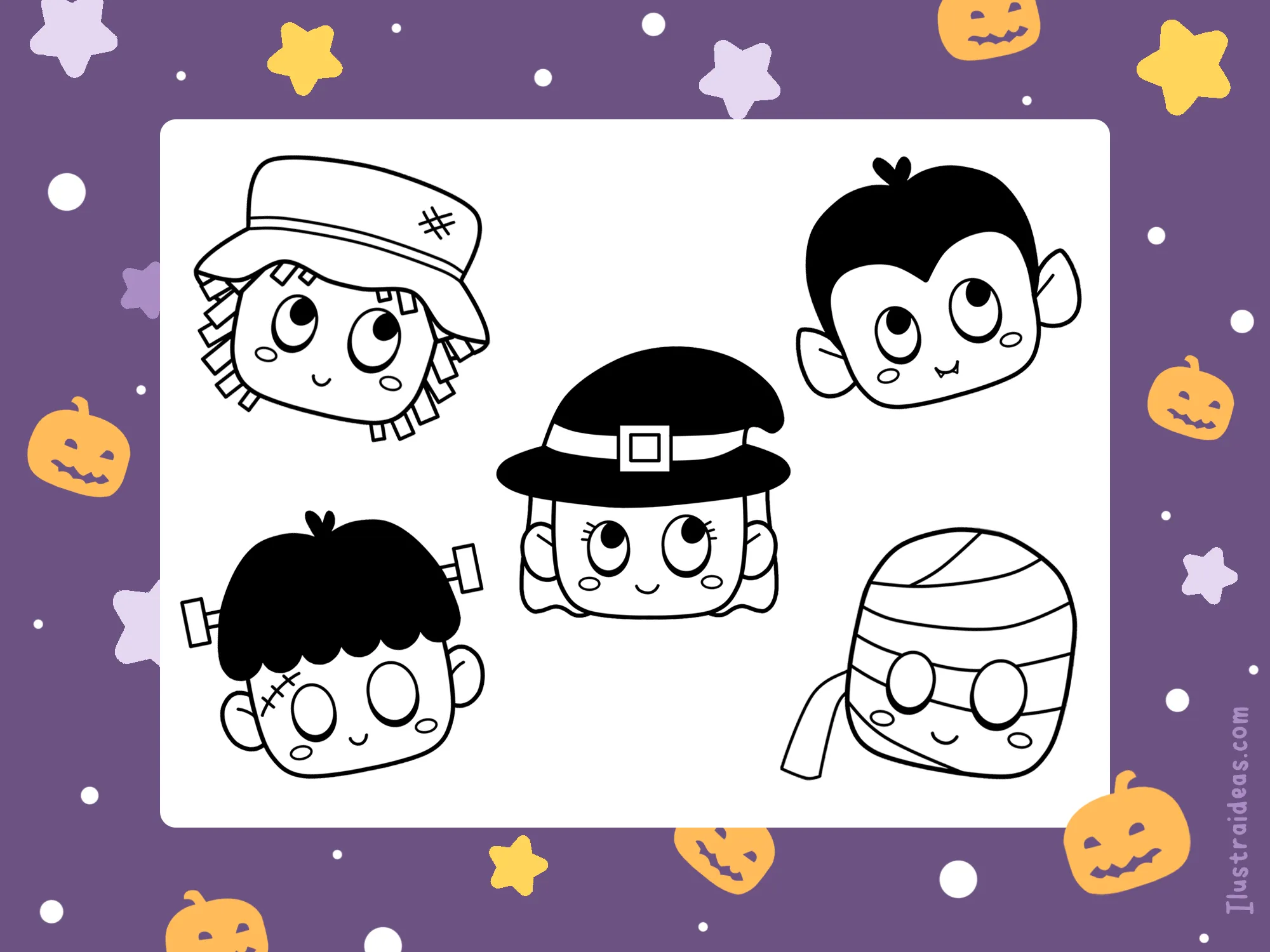 Personajes fáciles para halloween | Ilustraideas Personajes fáciles para halloween | Ilustraideas