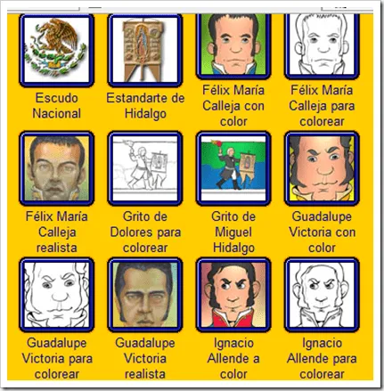 Personajes de la independencia de mexico para colorear - Imagui Personajes de la independencia de mexico para colorear - Imagui