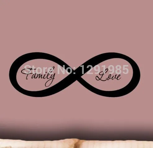 Personalizada símbolo del infinito dormitorio Wallpaper Wall Decal ... Personalizada símbolo del infinito dormitorio Wallpaper Wall Decal ...
