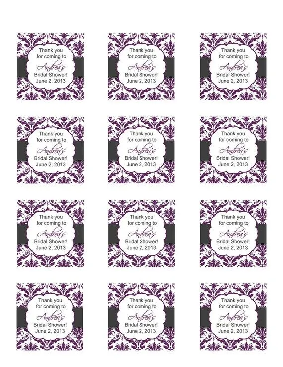 Personalizado Damasco negro Plum gris rosa por ATimeAndPlaceDesign