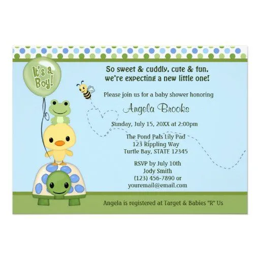 Personalized Frog baby shower Invitations | CustomInvitations4U.com Personalized Frog baby shower Invitations | CustomInvitations4U.com