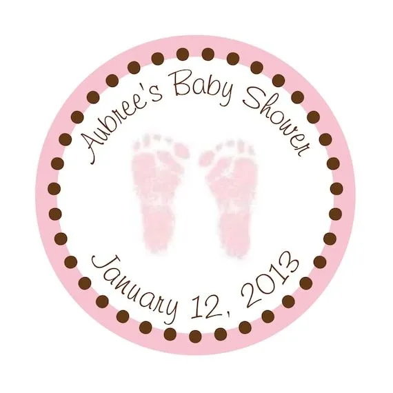 Personalized Stickers Baby feet Baby Shower por simplysweetness Personalized Stickers Baby feet Baby Shower por simplysweetness