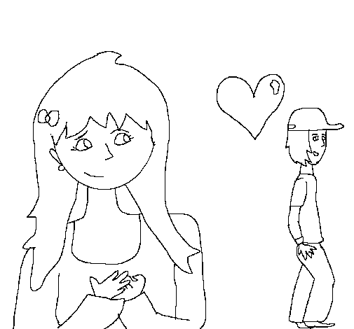 Personas enamoradas para colorear - Imagui