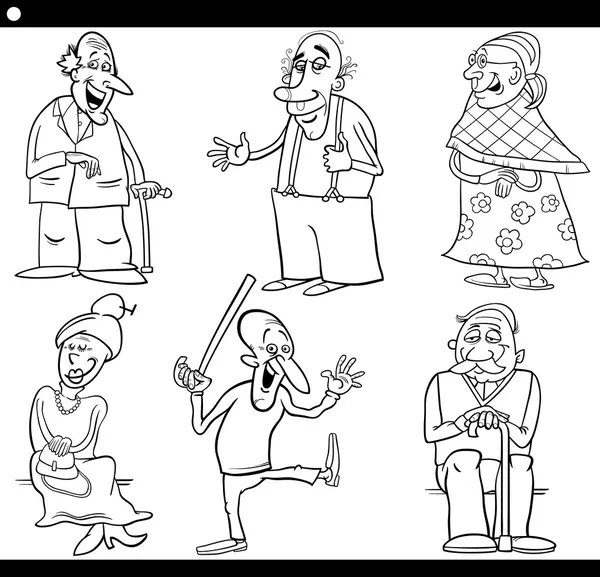 Las personas mayores establece libro para colorear de dibujos ... Las personas mayores establece libro para colorear de dibujos ...
