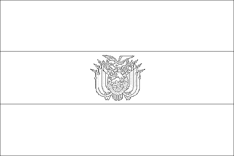 Bandera de Bolivia para colorear ~ Dibujos para Colorear Infantil