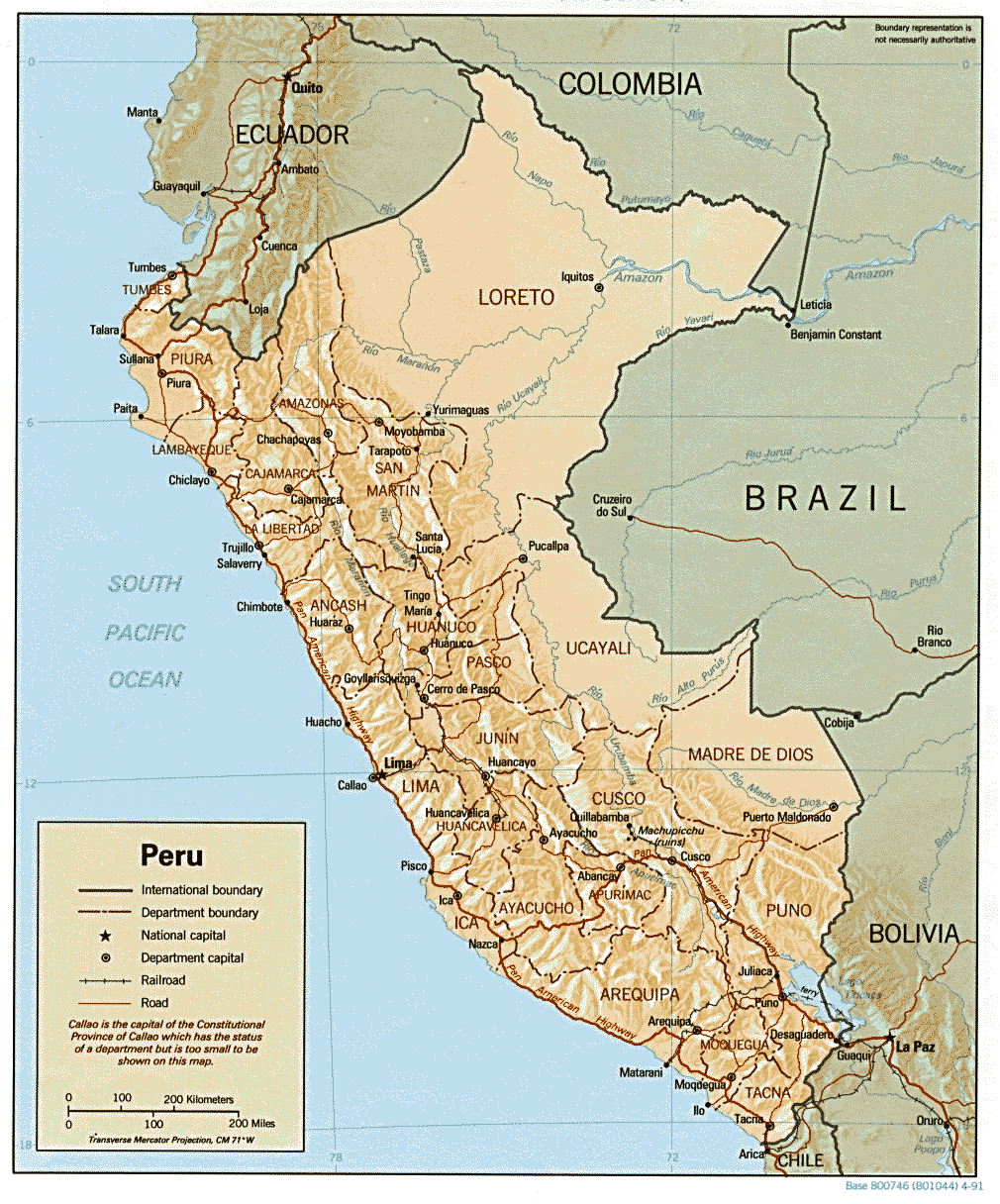 Peru Maps - Perry-Castañeda Map Collection - UT Library Online Peru Maps - Perry-Castañeda Map Collection - UT Library Online