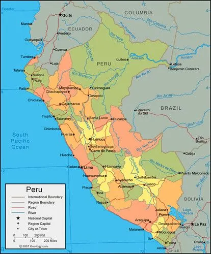 Mapa del Perú (departamentos). | Flickr - Photo Sharing!