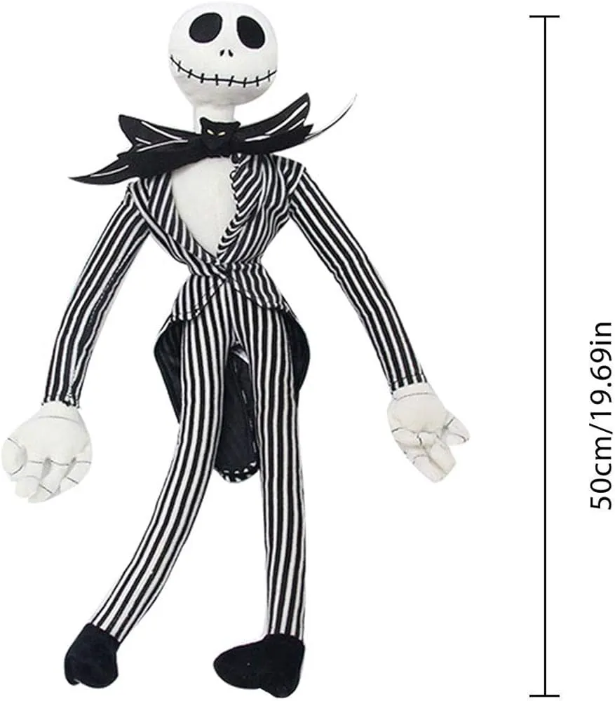 Pesadilla Antes De Navidad, Muñeco De Peluche De Jack Skellington De 19 Pulgadas, Muñeco De Peluche De Rey Calabaza, Muñeco De Calavera De Esqueleto De Navidad De Dibujos Animados, Para Niños Y Pesadilla Antes De Navidad, Muñeco De Peluche De Jack Skellington De 19 Pulgadas, Muñeco De Peluche De Rey Calabaza, Muñeco De Calavera De Esqueleto De Navidad De Dibujos Animados, Para Niños Y