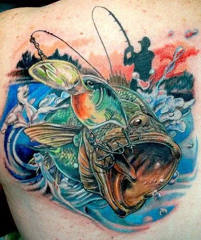 Pescaria no Rio Tietê: Tatuagens de peixes