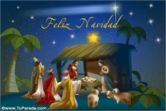 Pesebre para armar en familia. - Navidad, enviar tarjeta