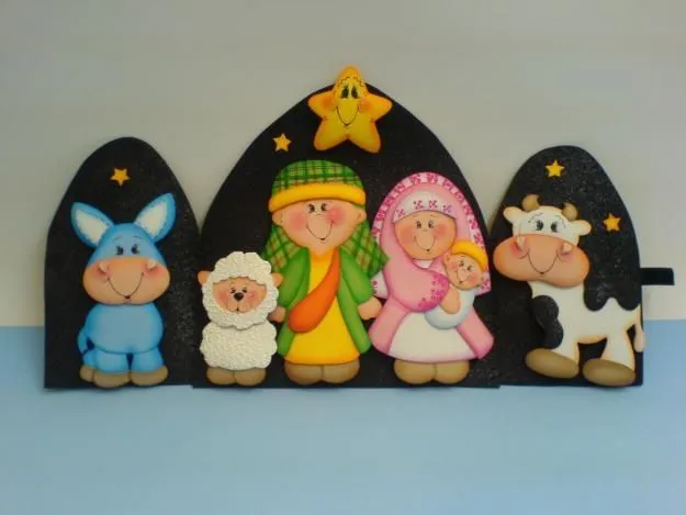 pesebre goma eva | Celebraciones: Navidad | Pinterest | Nativity ...